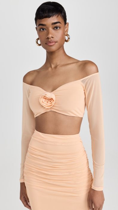 AFRM Elden Rosette Crop Top