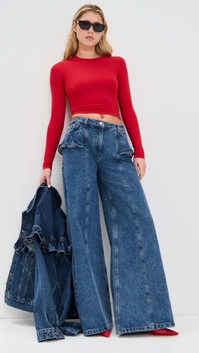 AKNVAS Avery Jeans with Ruffle Detail