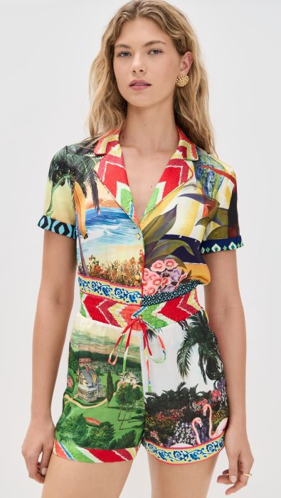 alice + olivia Leighton Pajama Romper