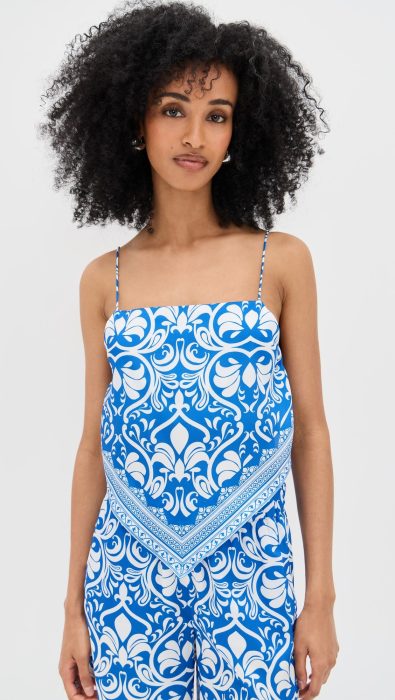 alice + olivia Yuri Spaghetti Strap Scarf Top