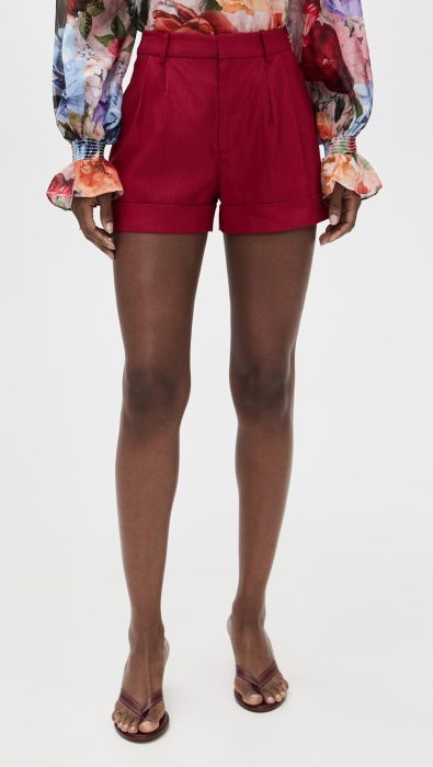 alice + olivia Conry Cuffed Shorts