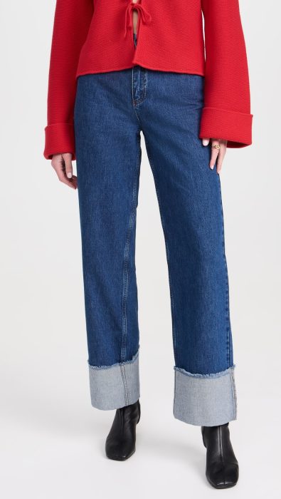 ALIGNE Soy Turn Up Straight Leg Jeans