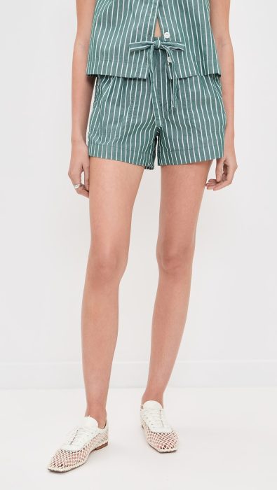 Alex Mill Montauk Pull On Shorts In Stripe