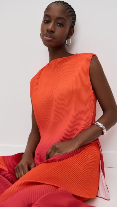 Andrea Iyamah Atti Pleated Top