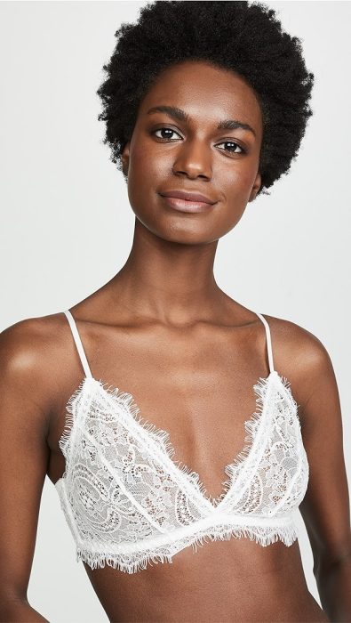 ANINE BING Lace Bra With Trim