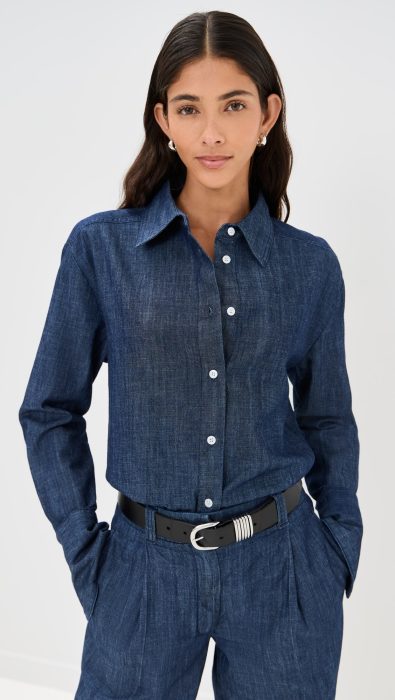 Another Tomorrow Chambray Shirt