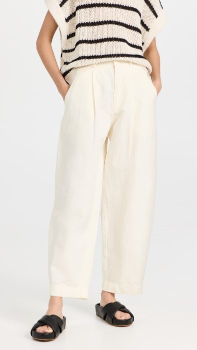 Apiece Apart Bari Crop Trousers