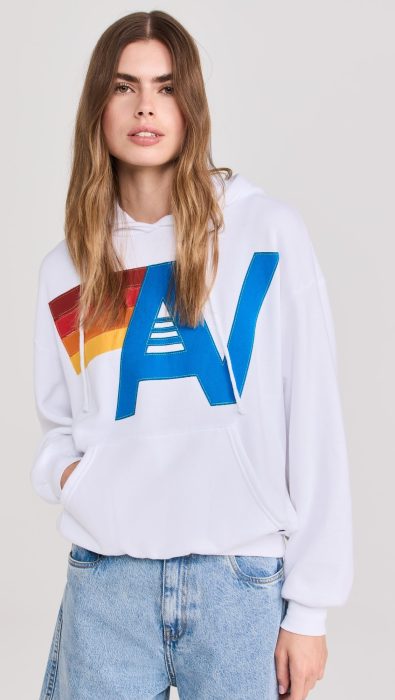 Aviator Nation Logo Stitch Pullover Hoodie