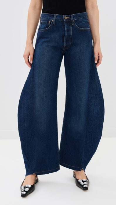 A.W.A.K.E. MODE Upcycled Jeans with Side Inserts