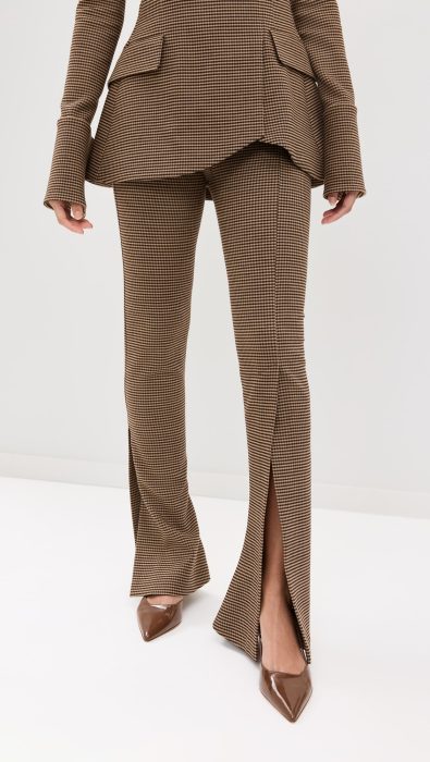 A.W.A.K.E. MODE Fitted Pants With Side And Frontal Slits