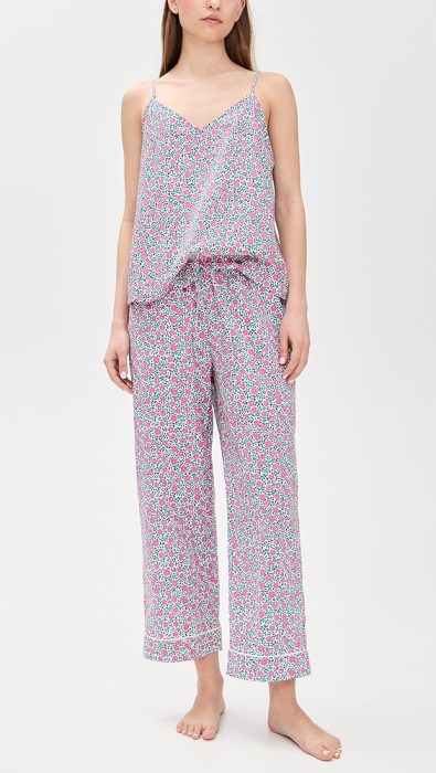 BedHead PJs Cotton Poplin Woven Cami Cropped Pj Set