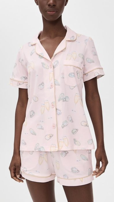 BedHead PJs Short Sleeve Cotton Knit Boxer PJ Set