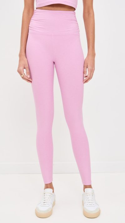 Beyond Yoga Spacedye Raise the Barre Shirred Leggings