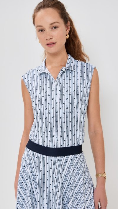 Byrdie Golf Social Wear Coastline Collar Top