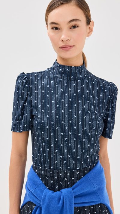Byrdie Golf Social Wear Marina Mock Neck Top
