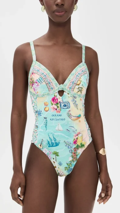 Camilla Knot Front Panelled One Piece