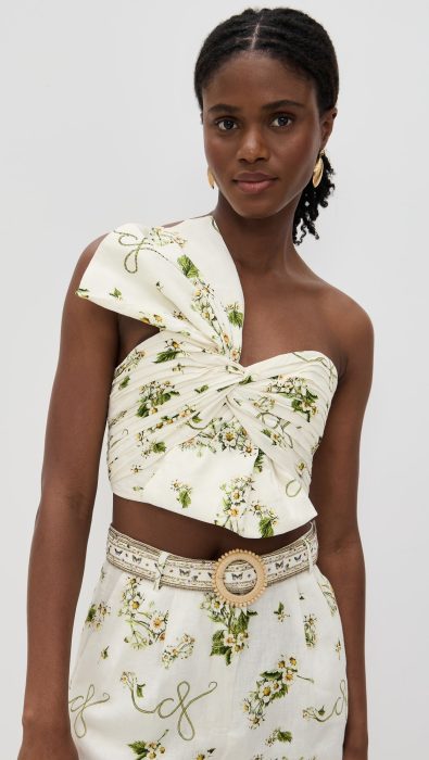 Camilla Asymmetric Bow Top