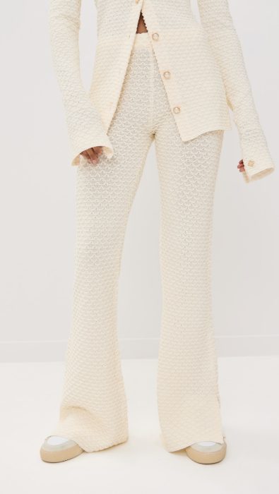 Casablanca Long Textured Summer Trousers