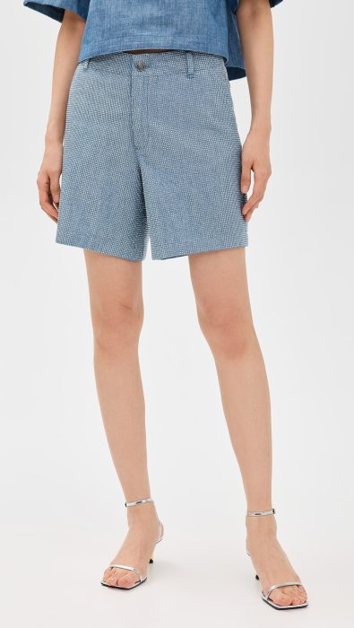 Cinq a Sept Chambray Heatset Patricia Shorts