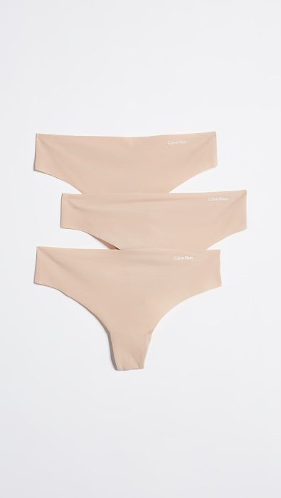 Calvin Klein Underwear 3 Pack Invisibles Thongs