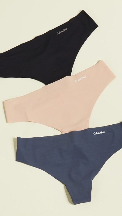 Calvin Klein Underwear Invisibles Thong 3 Pack