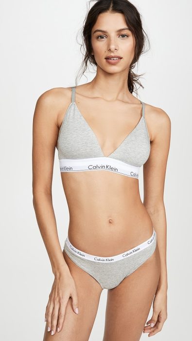 Calvin Klein Underwear Modern Cotton Lightly Lined Triangle Bralette