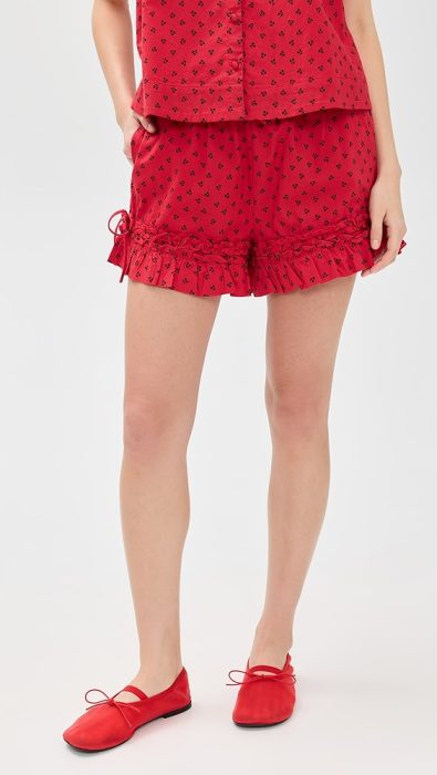 Damson Madder Mafalda Frilly Tie Boxer Shorts