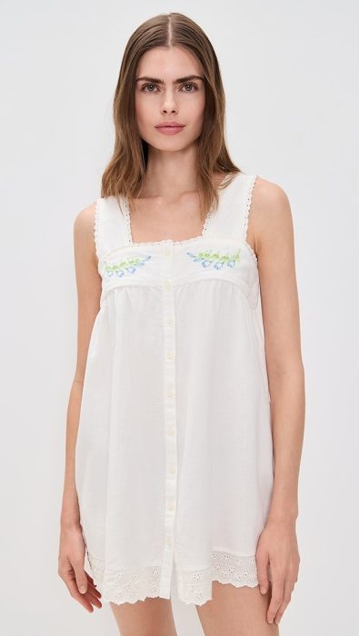 Damson Madder Elspeth Embroidered Nightdress