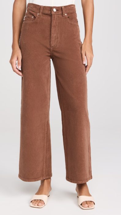 DL1961 Hepburn Wide Leg High Rise Corduroy Jeans