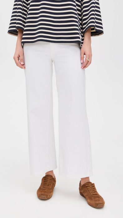 DL1961 Hepburn Wide Leg Mid Rise Ankle Jeans
