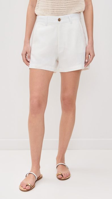DL1961 Taylor Ultra High Rise Linen Shorts