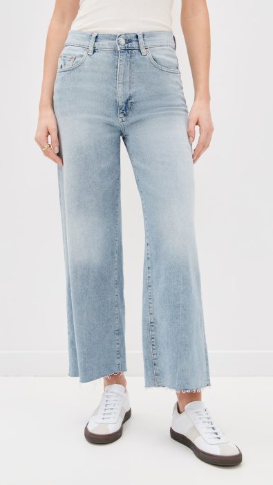 DL1961 Hepburn Wide Leg High Rise Ankle Jeans