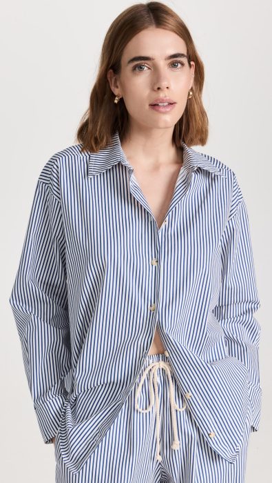 DONNI. Pop Button Down