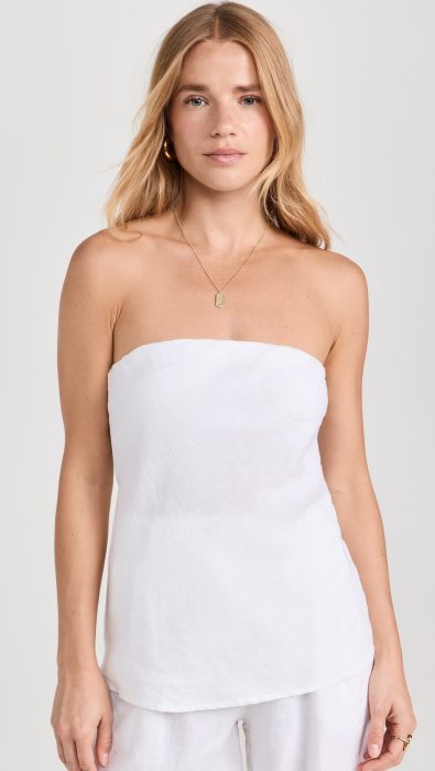 DONNI. The Linen Tube Top
