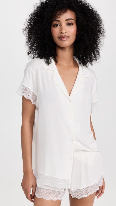 Eberjey Malou Lace Shorts PJ Set
