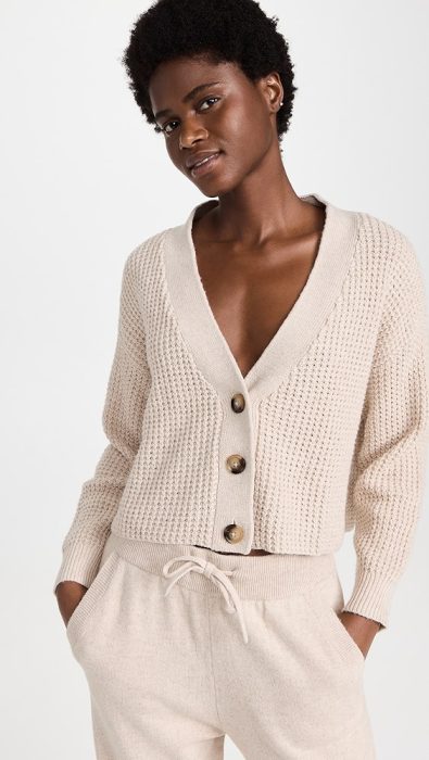 Eberjey The Cropped Cardigan