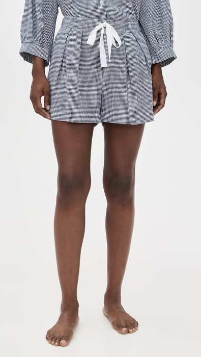 Eberjey Linen Blend Relaxed Shorts