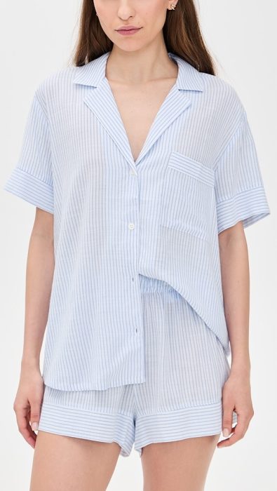 Eberjey Nautico Shortie PJ Set