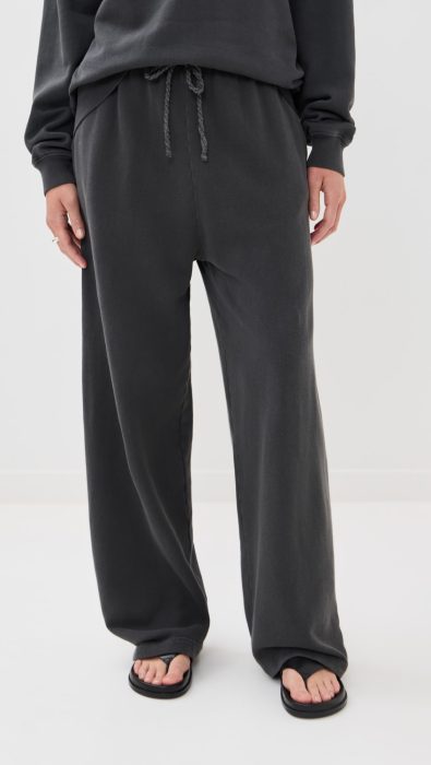 The Elder Statesman Daily Wide Leg Sweatpants