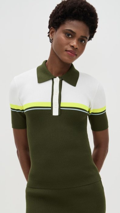ESSENTIEL ANTWERP Haustral Ribbed Polo