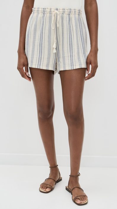 Faherty Dune Cotton Gauze Drawstring Shorts