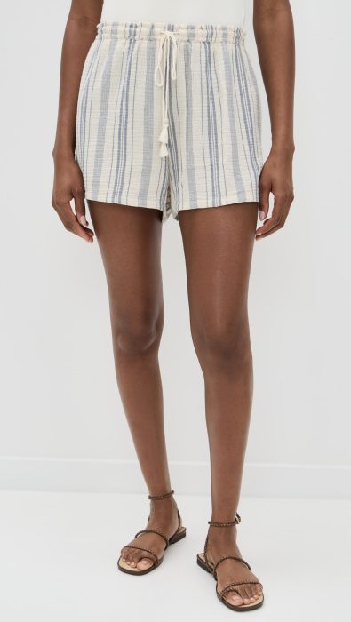 Faherty Dune Cotton Gauze Drawstring Shorts