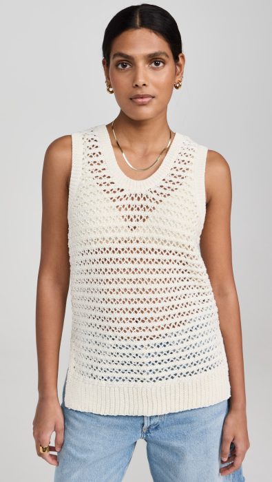 525 Natalia Open Stitch Tank