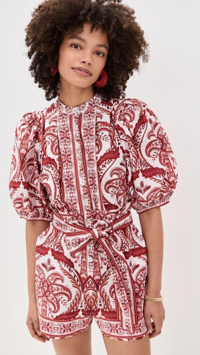FARM Rio Tropical Cameo Off White Romper