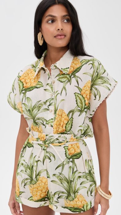 FARM Rio Delicate Pineapple Shirt