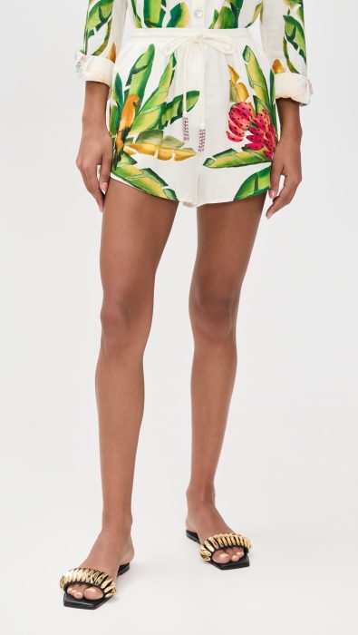 FARM Rio Summer Foliage Mini Shorts
