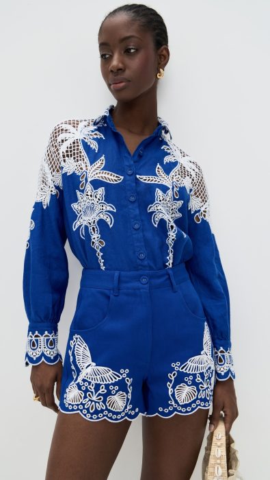 FARM Rio Palms Richelieu Long Sleeve Shirt
