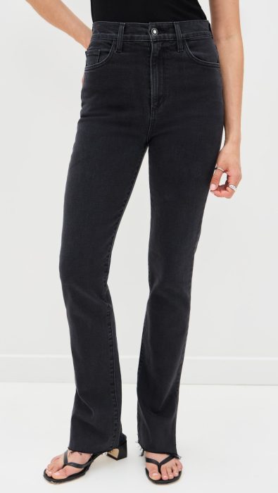 Favorite Daughter Valentina Super High Rise Tower Jeans with Slit Hem
