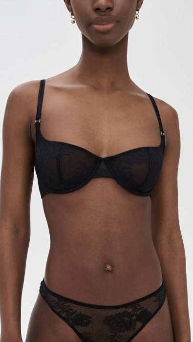 Fleur du Mal Bouquet Lace Scooped Balconette Bra