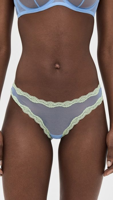 Fleur du Mal Sheer Tulle Thong